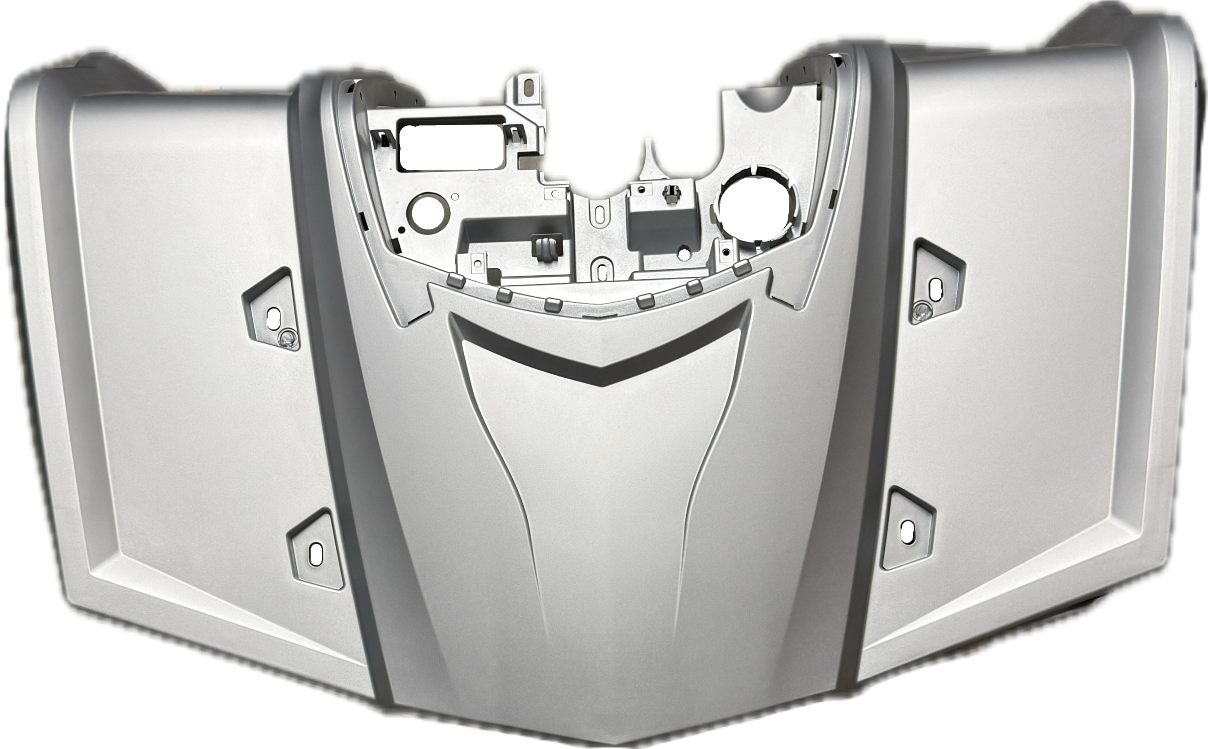Aodes/upmoto 650/850/1000/1000 MUD priekinis plastikas (glacier silver) 17010203530