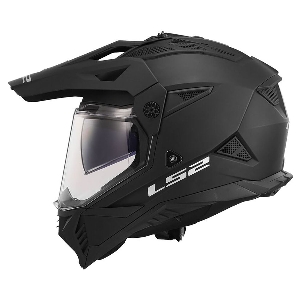 Šalmas LS2 pioneer 2 matinis juodas – nuotrauka 3