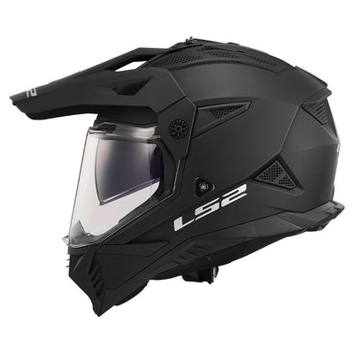 Šalmas LS2 pioneer 2 matinis juodas – nuotrauka 3