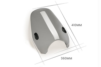 Priekinis PUIG STIKLAS motociklui CUSTOM II SMOKE universalus – nuotrauka 2