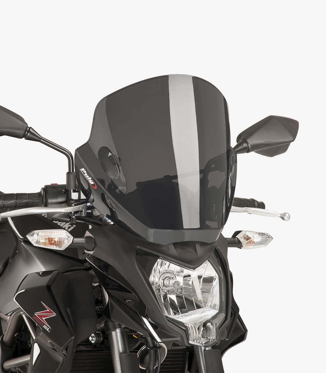 Priekinis PUIG STIKLAS motociklui MOD STREAM DARK SMOKE universalus – nuotrauka 2