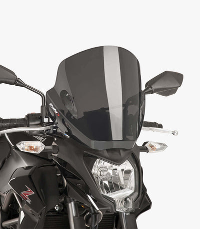 Priekinis PUIG STIKLAS motociklui MOD STREAM DARK SMOKE universalus – nuotrauka 2