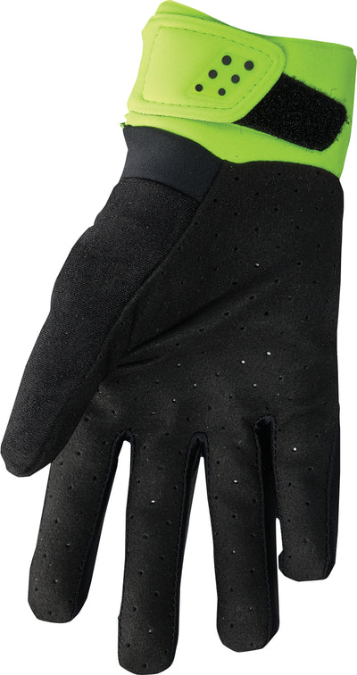 THOR SPECTRUM COLD WEATHER pirštinės juodos/ žalios – nuotrauka 3