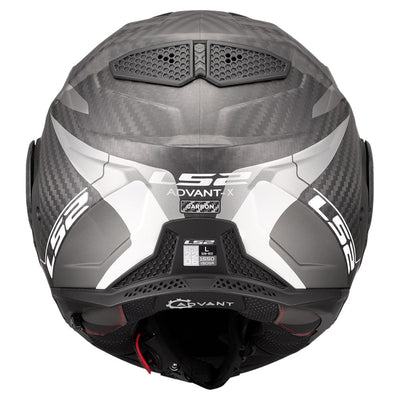 Šalmas LS2 advant x carbon horizon sidabrinis/pilkas – nuotrauka 3