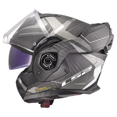 Šalmas LS2 advant x carbon horizon sidabrinis/pilkas – nuotrauka 2