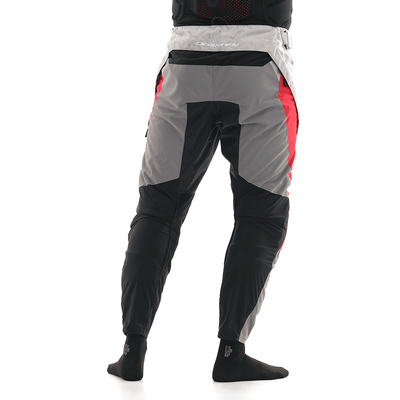 Motokroso kelnės dragonfly ENDURO FREERIDE pilka/ RAUDONA UNISEX – nuotrauka 3