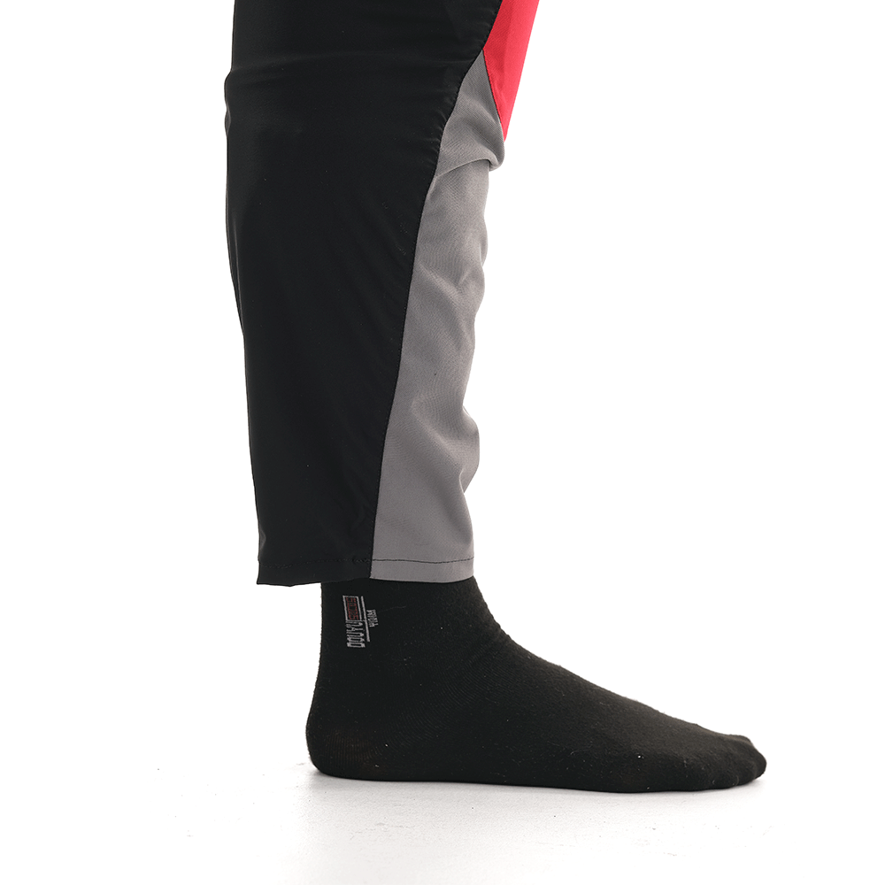 Motokroso kelnės dragonfly ENDURO FREERIDE pilka/ RAUDONA UNISEX – nuotrauka 8
