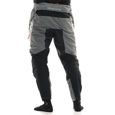 Motokroso kelnės dragonfly ENDURO FREERIDE pilka/ oranžinė UNISEX – nuotrauka 2
