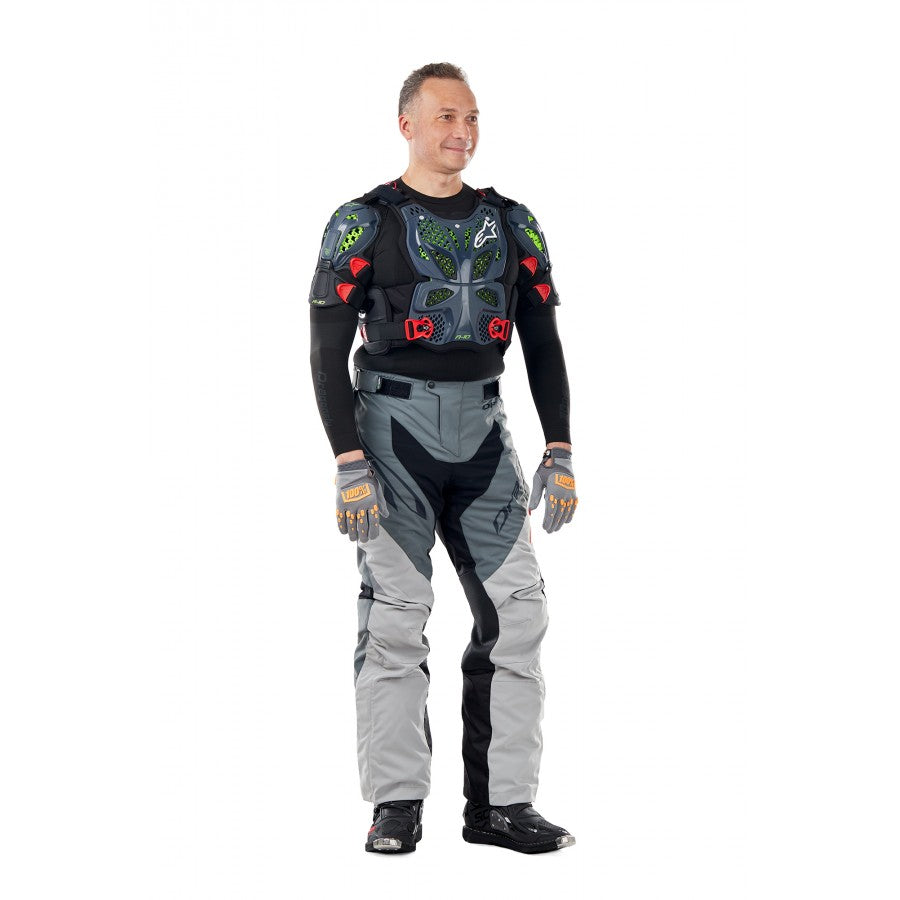 Kelnės dragonfly ENDURO FREERIDE pilka/ oranžinė UNISEX – nuotrauka 8