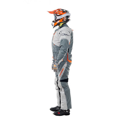 Kelnės dragonfly ENDURO FREERIDE pilka/ oranžinė UNISEX – nuotrauka 4