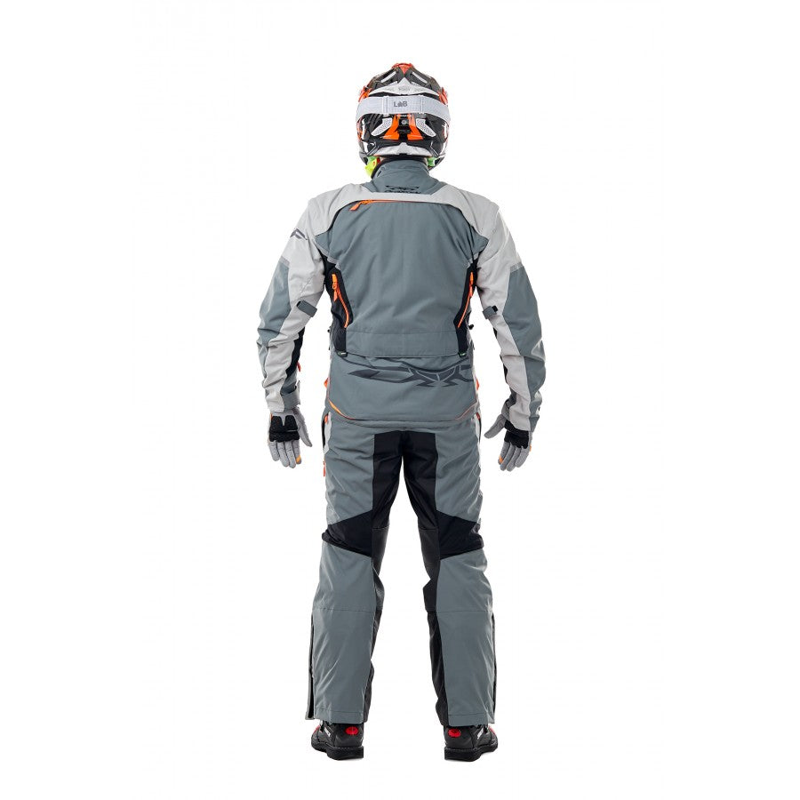 Kelnės dragonfly ENDURO FREERIDE pilka/ oranžinė UNISEX – nuotrauka 5