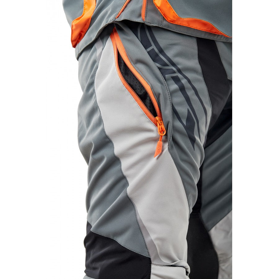 Kelnės dragonfly ENDURO FREERIDE pilka/ oranžinė UNISEX – nuotrauka 6