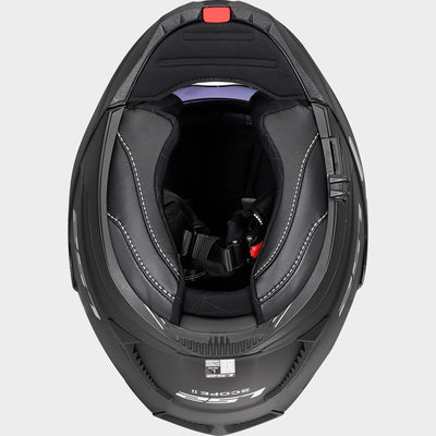 LS2 Scope II modulinis šalmas juodas matinis