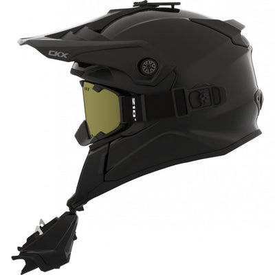 Šalmas SU AKINIAIS CKX TITAN SOLID MATINIS JUODAS – nuotrauka 2