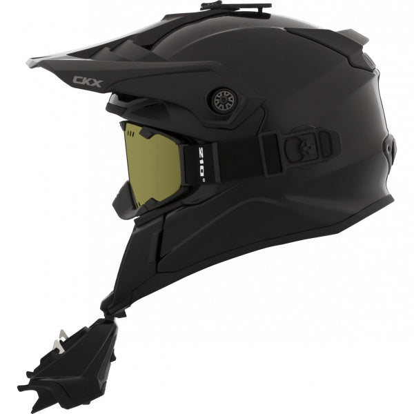 Šalmas SU AKINIAIS CKX TITAN SOLID MATINIS JUODAS – nuotrauka 2