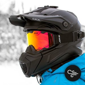 Šalmas SU AKINIAIS CKX TITAN SOLID MATINIS JUODAS – nuotrauka 5