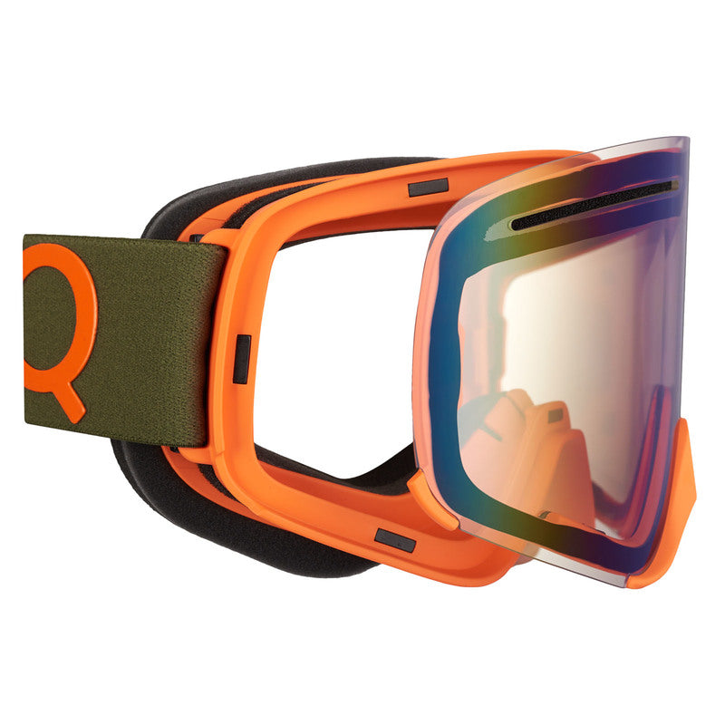 AKINIAI AMOQ VENT MAGNETIC MILITARY žali/ oranžiniai veidrodiniu stikliuku – nuotrauka 3