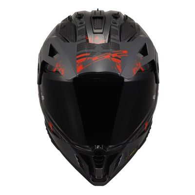 Šalmas LS2 pioneer 2 crazy matinis raudonas – nuotrauka 5