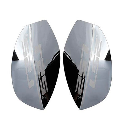 SMAKRO DALIES DANGTELIS LS2 FF900 ŠALMUI – CHROMINIS / JUODAS