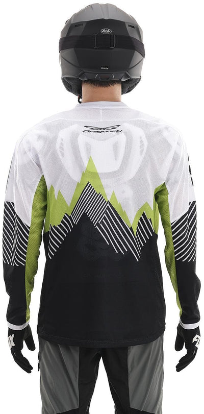 MOTO marškinėliai dragonfly ENDURO FREERIDE balta/ JUODA – nuotrauka 5