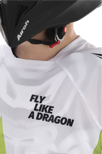 MOTO marškinėliai dragonfly ENDURO FREERIDE balta/ JUODA – nuotrauka 11