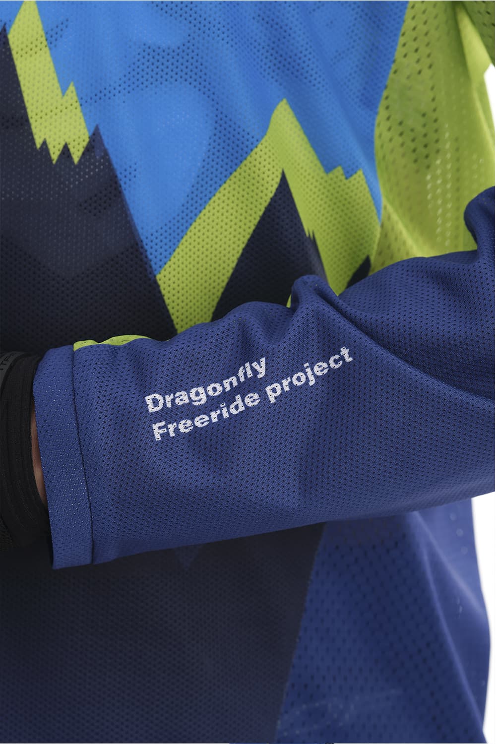 MOTO marškinėliai dragonfly ENDURO FREERIDE mėlyni – nuotrauka 11