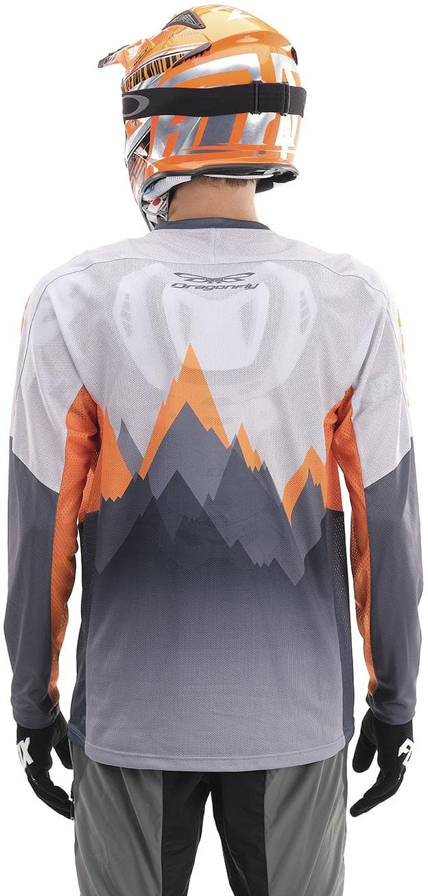 MOTO marškinėliai dragonfly ENDURO FREERIDE PILKI – nuotrauka 5