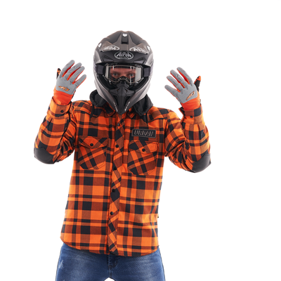 MOTO marškiniai dragonfly streetfigter oranžiniai UNISEX – nuotrauka 2