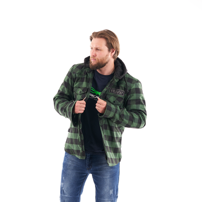 MOTO marškiniai dragonfly streetfigter žali UNISEX – nuotrauka 3