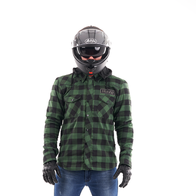 MOTO marškiniai dragonfly streetfigter žali UNISEX