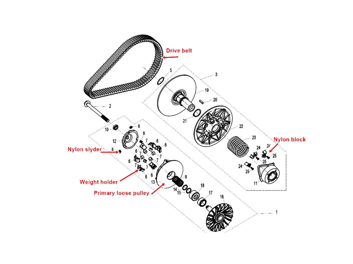 CFMOTO PIRMINIO VARIATORIAUS LĖKŠTĖ 0GR0-051100