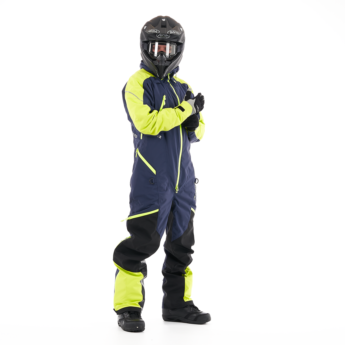 KOMBINEZONAS DRAGONFLY EXTREME 2.0 VYRAMS MĖLYNAS/ GELTONAS FLUO SNOWBIKE