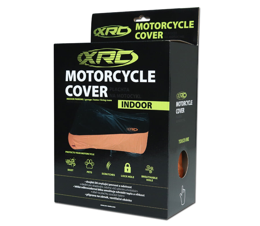 XRC uždangalas motociklui INDOOR juodas/ oranžinis XL – nuotrauka 2