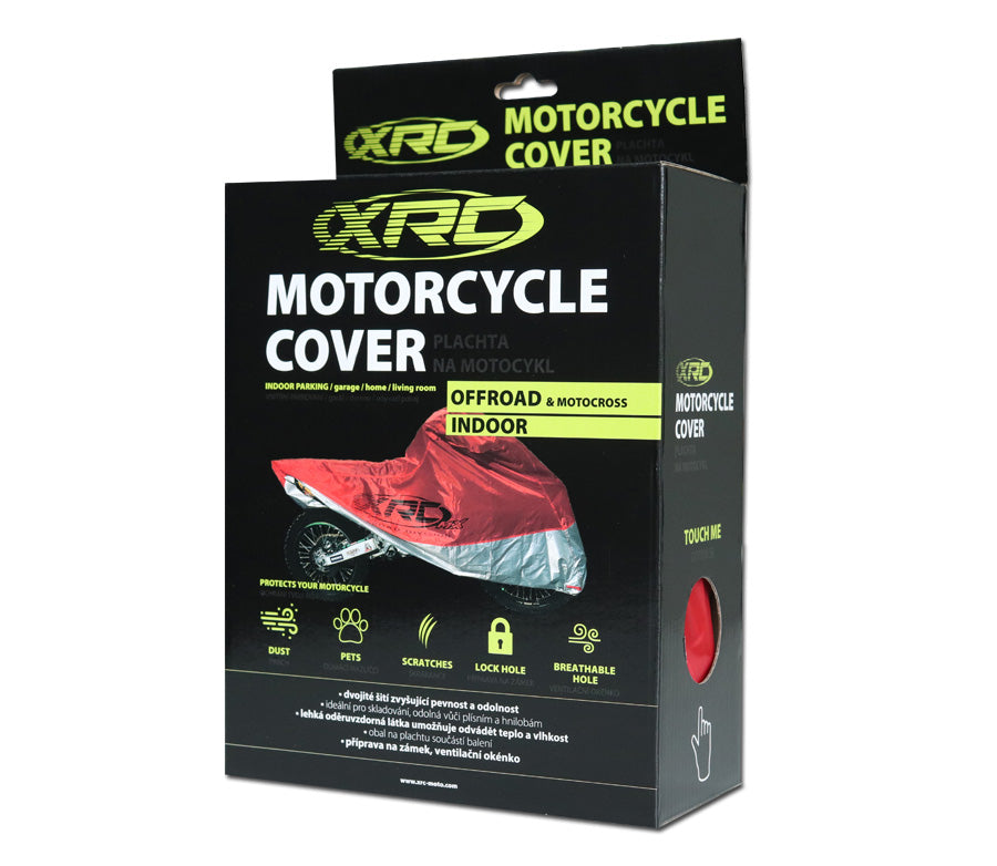 XRC uždangalas offroad-mx motociklui INDOOR raudonas/ sidabrinis l – nuotrauka 2