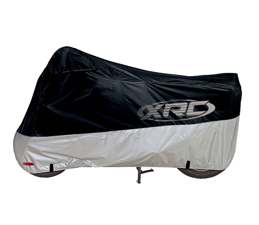 XRC PREMIUM GOLD uždangalas motociklui OUTDOOR juodas/ sidabrinis XL