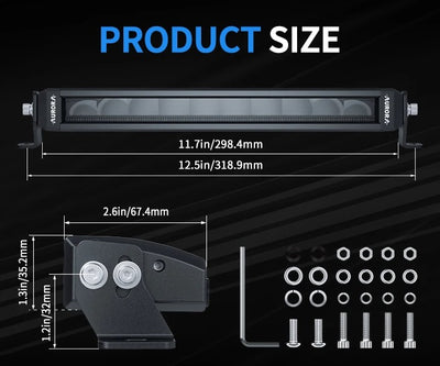 AURORA LED ŽIBINTAS 10" 50W