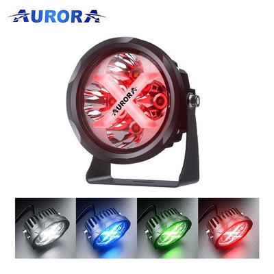 AURORA LED 4" (10 CM) "X FACTOR" SERIJOS ŽIBINTAS 40W SPOT SU RGB (KOMPLEKTAS 2VNT)