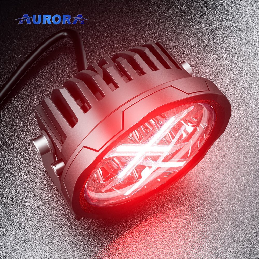 AURORA LED 4" (10 CM) "X FACTOR" SERIJOS ŽIBINTAS 40W SPOT SU RGB (KOMPLEKTAS 2VNT)