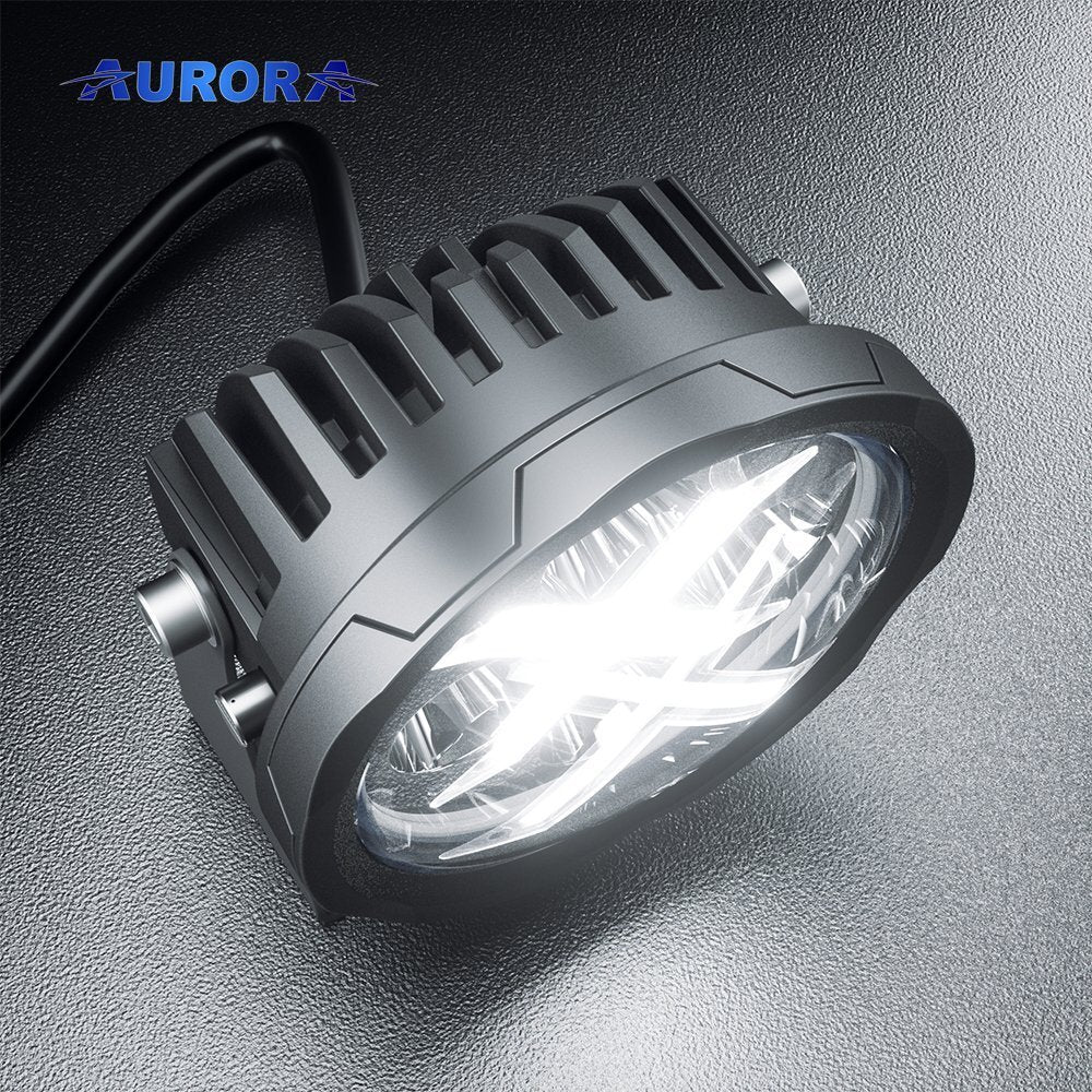 AURORA LED 4" (10 CM) "X FACTOR" SERIJOS ŽIBINTAS 40W SPOT SU RGB (KOMPLEKTAS 2VNT)
