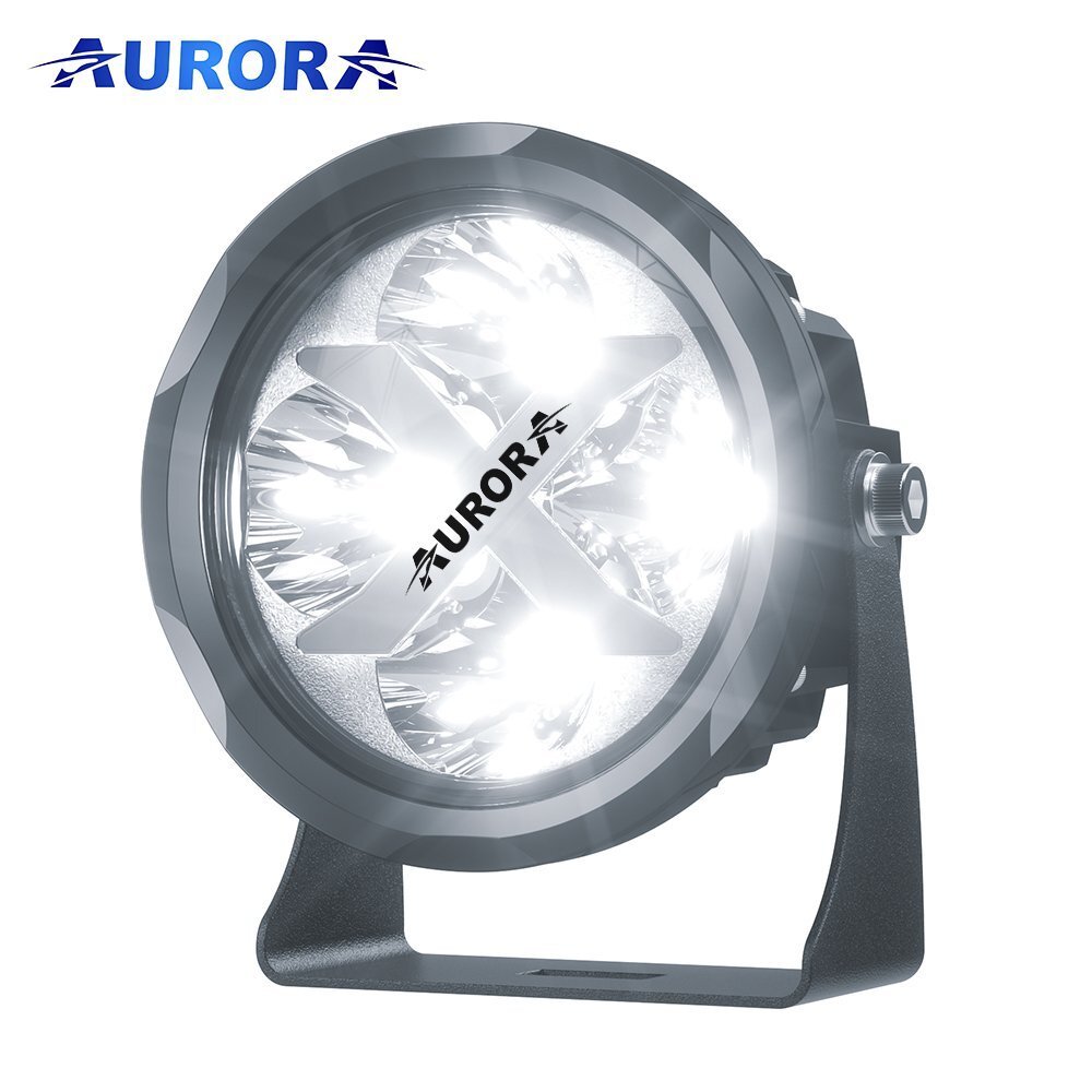 AURORA LED 4" (10 CM) "X FACTOR" SERIJOS ŽIBINTAS 40W FLOOD SU RGB (KOMPLEKTAS 2VNT)