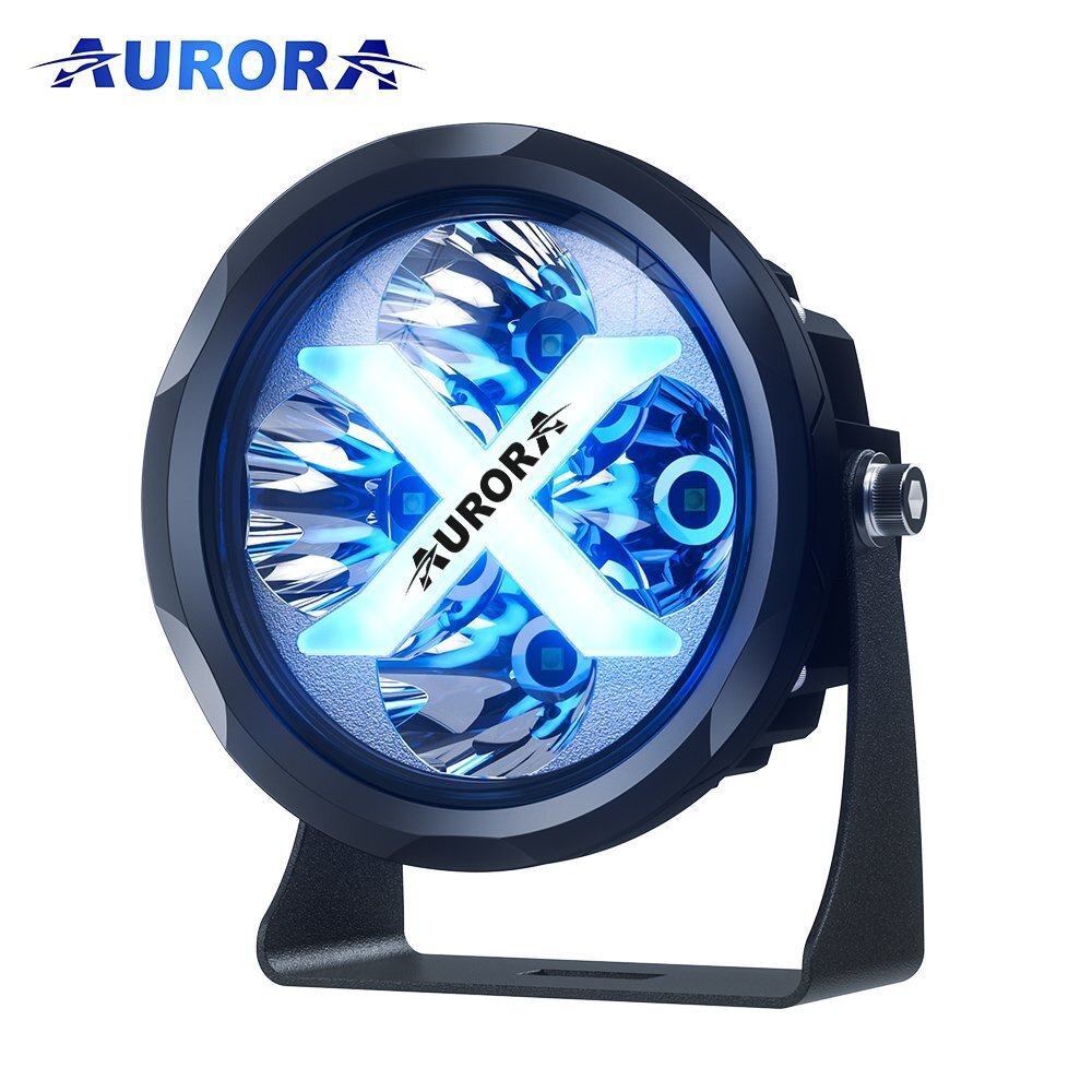 AURORA LED 4" (10 CM) "X FACTOR" SERIJOS ŽIBINTAS 40W SPOT SU RGB (KOMPLEKTAS 2VNT)