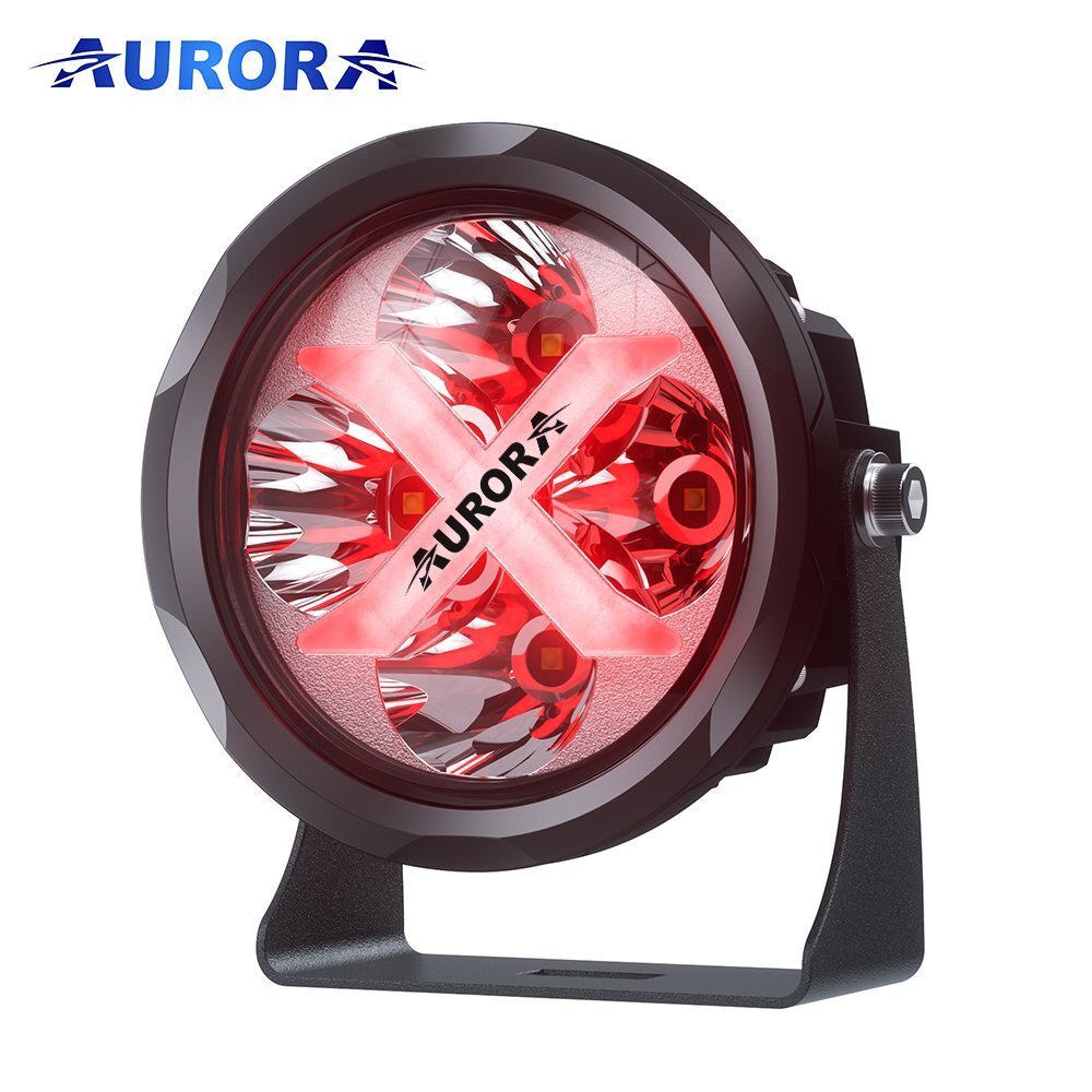 AURORA LED 4" (10 CM) "X FACTOR" SERIJOS ŽIBINTAS 40W SPOT SU RGB (KOMPLEKTAS 2VNT)