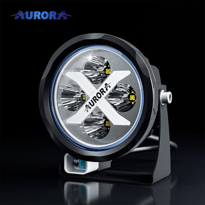 AURORA LED 4" (10 CM) "X FACTOR" SERIJOS ŽIBINTAS 40W SPOT SU RGB (KOMPLEKTAS 2VNT)