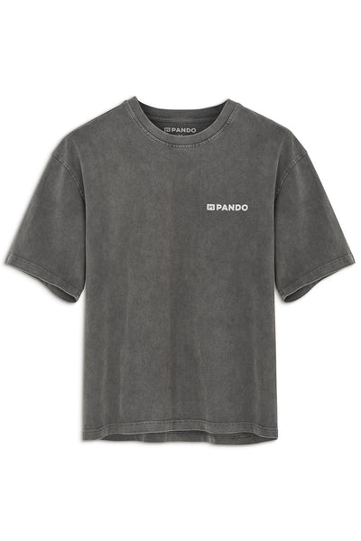 MARŠKINĖLIAI PANDO MOTO ALEX RUNA „ACID WASHED“ OVERSIZED MOTOCIKLININKAMS UNISEX