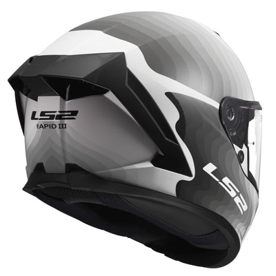 ŠALMAS LS2 RAPID III BALTAS / PILKAS
