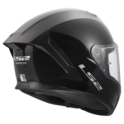 ŠALMAS LS2 RAPID III BLIZGUS JUODAS