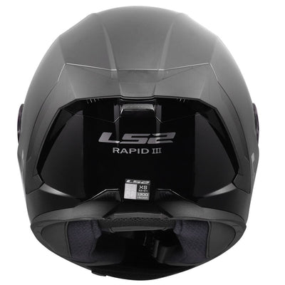 ŠALMAS LS2 RAPID III BLIZGUS JUODAS