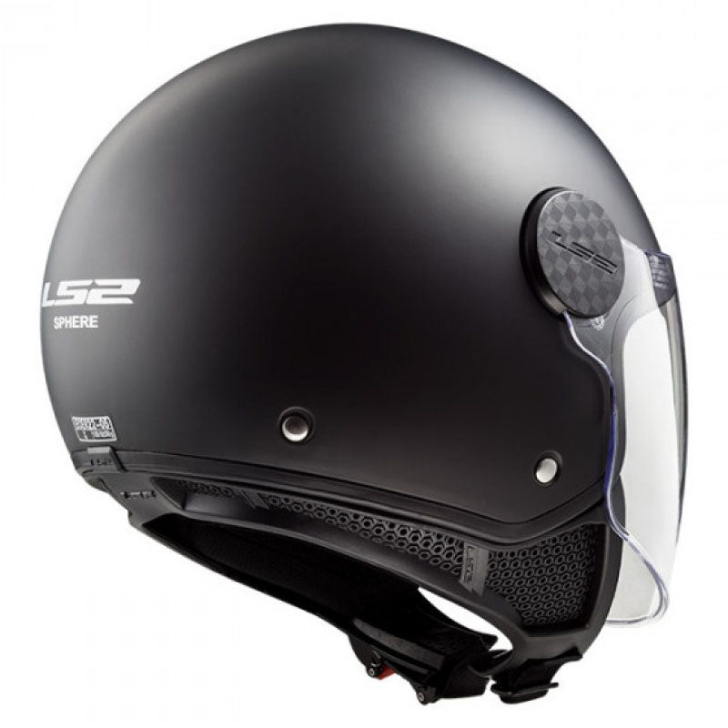 Šalmas LS2 SPHERE II SOLID MATINIS JUODAS – nuotrauka 3