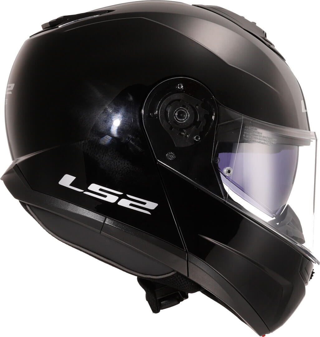 Šalmas LS2 STROBE II SOLID BLIZGUS JUODAS – nuotrauka 2