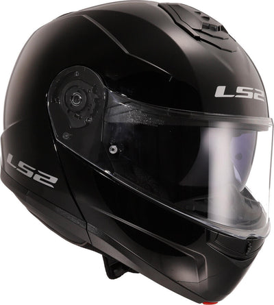 Šalmas LS2 STROBE II SOLID BLIZGUS JUODAS – nuotrauka 3